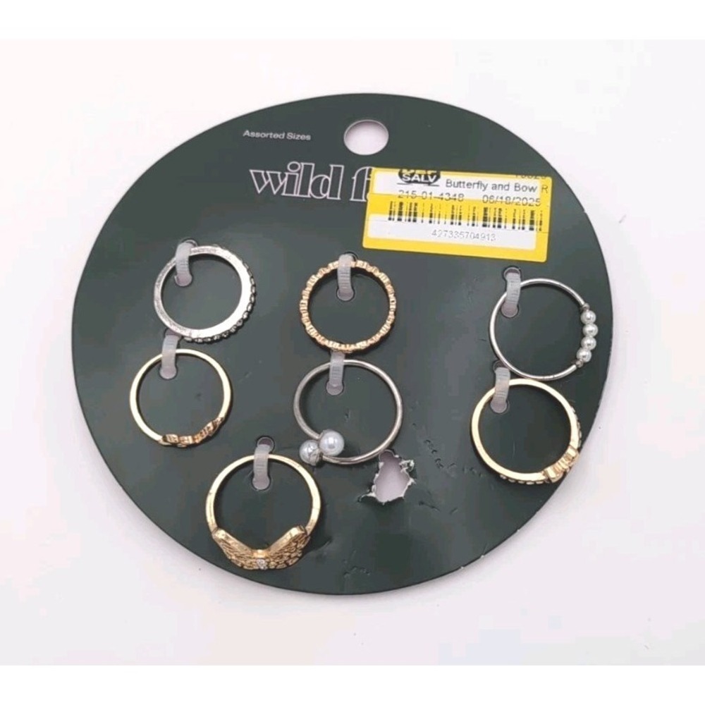 Pack of 7 Wild Fable Rings - Assorted Sizes